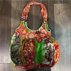 Multicolor Patchwork Shoulder Bag